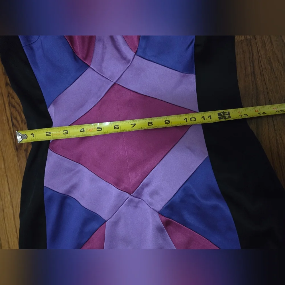 Jax Multicolor Geometric Strapless Dress Size 6 NWT - Picture 11 of 16